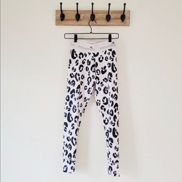 🔥🔥HOST PIC🔥🔥Adidas Stella McCartney Pink Leopard Print Leggings - Picture 2 of 14